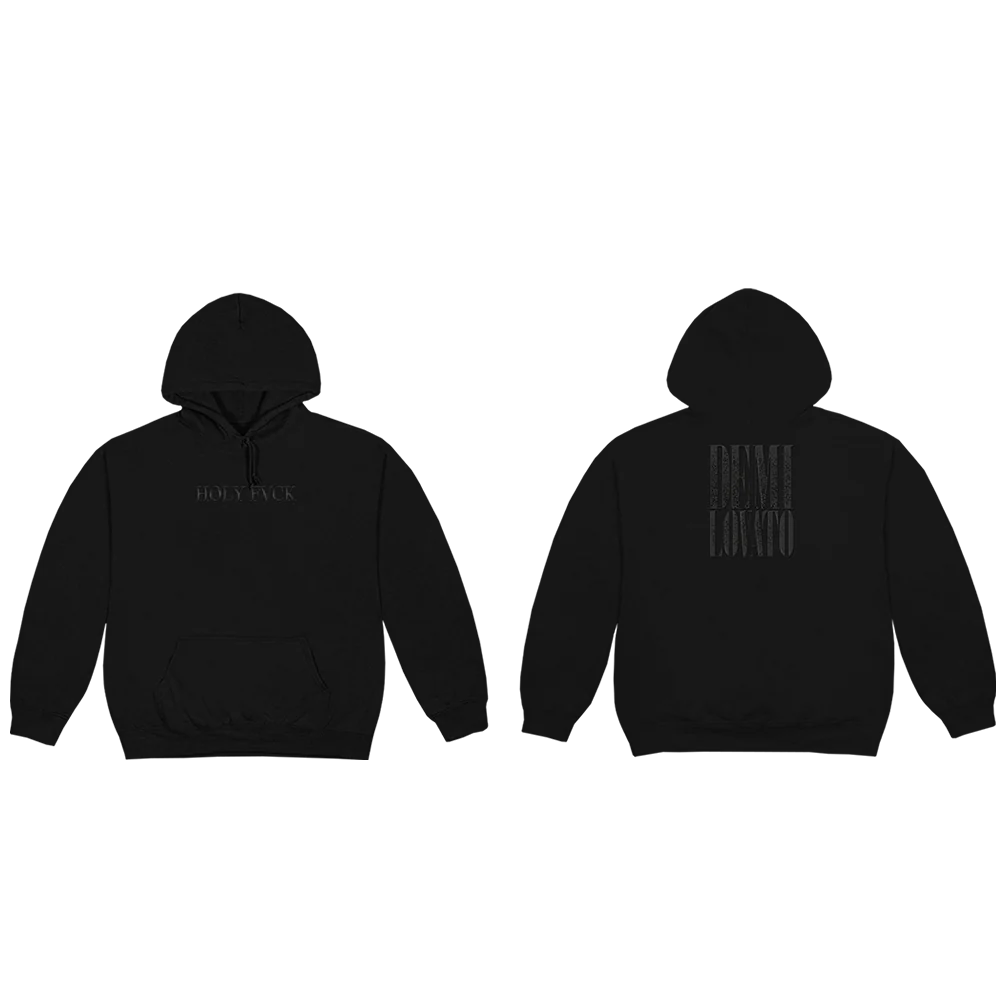 HOLY FVCK BLACK TONAL HOODIE - Image 3